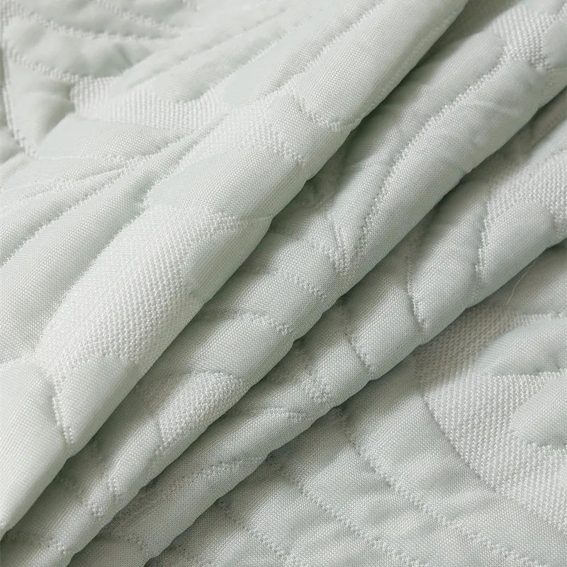 Plaid Jeté de canapé grande taille XXL anti griffures texture feuille d'hibiscus gris