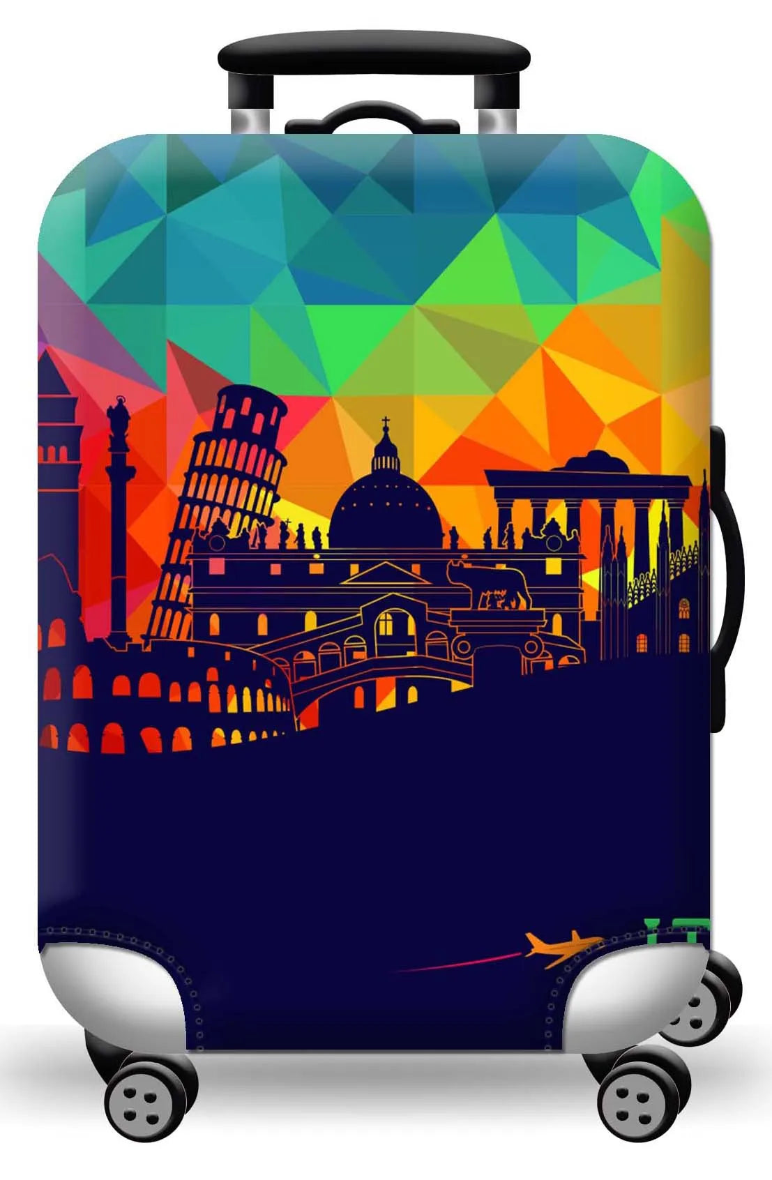 Housse de protection pour valise à roulette cabine ou XL motif 15