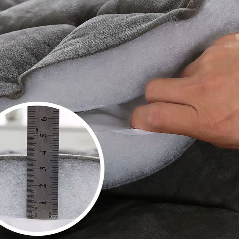 velours épais capitonné 4 cm