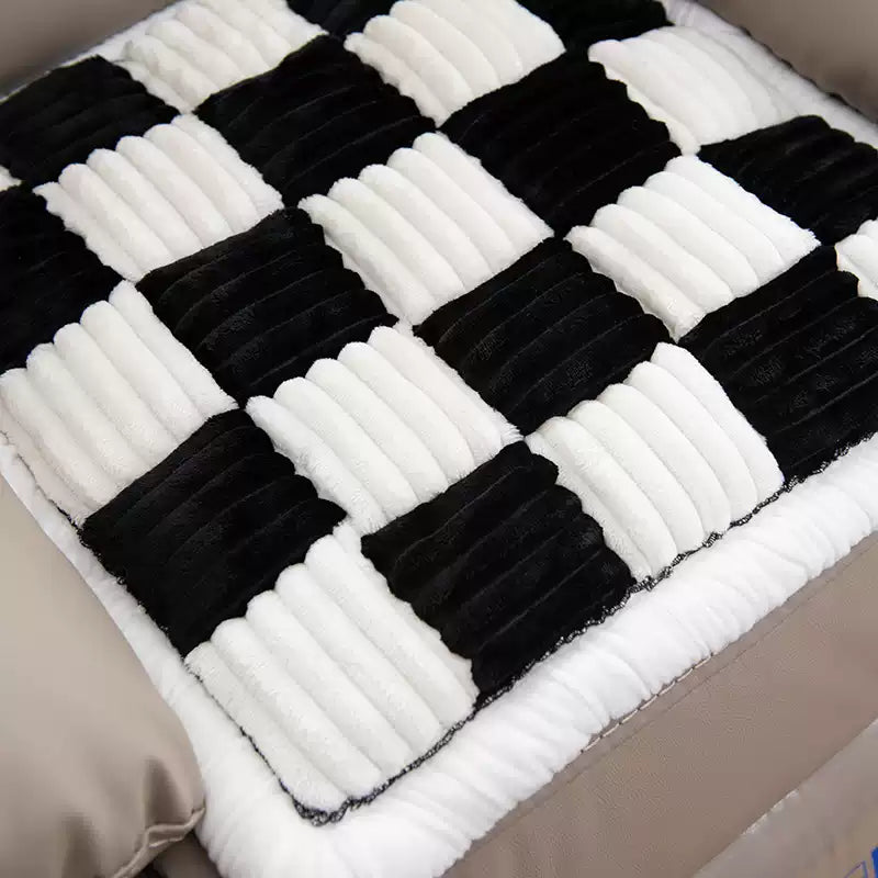 tissu épais antidérapant en damier