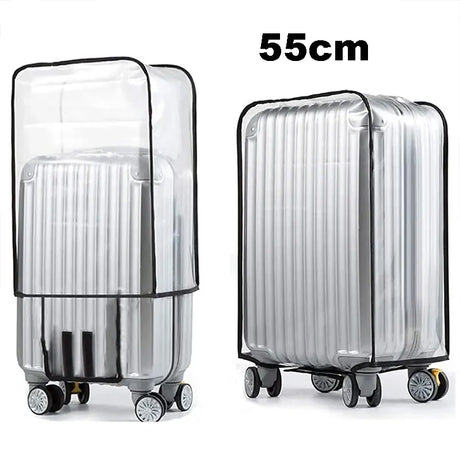 Housse de protection pour valise à roulette transparente et imperméable 55cm