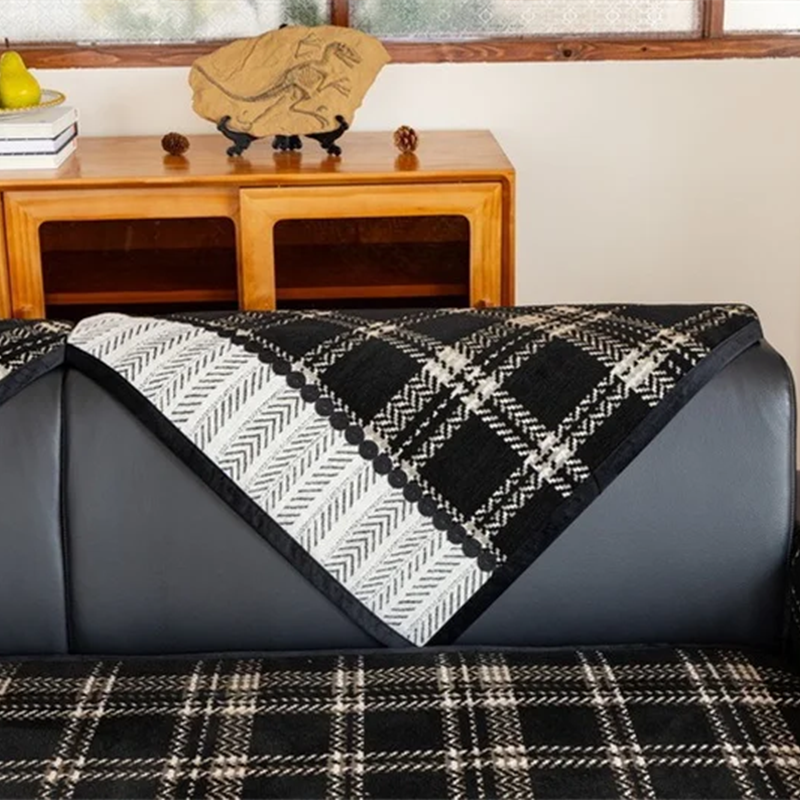 vue des housses sur le dossier disposé en triangle