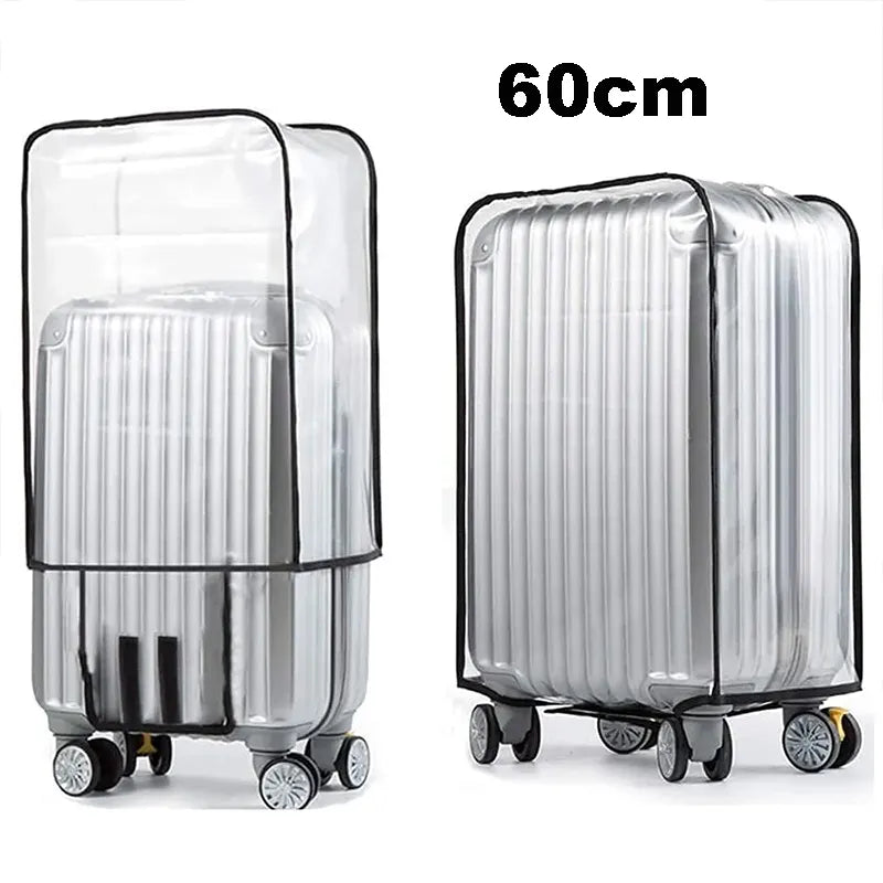 Housse de protection pour valise à roulette transparente et imperméable 60cm
