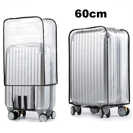 Housse de protection pour valise à roulette transparente et imperméable 60cm