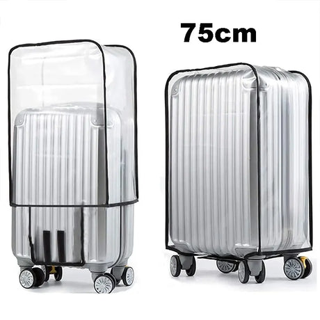 Housse de protection pour valise à roulette transparente et imperméable 75cm