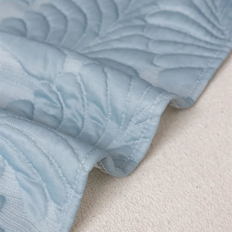 Plaid Jeté de canapé grande taille XXL anti griffures texture feuille d'hibiscus