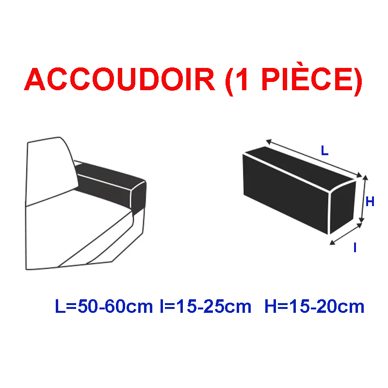 Housse de coussin de canapé renforcé velours côtelé