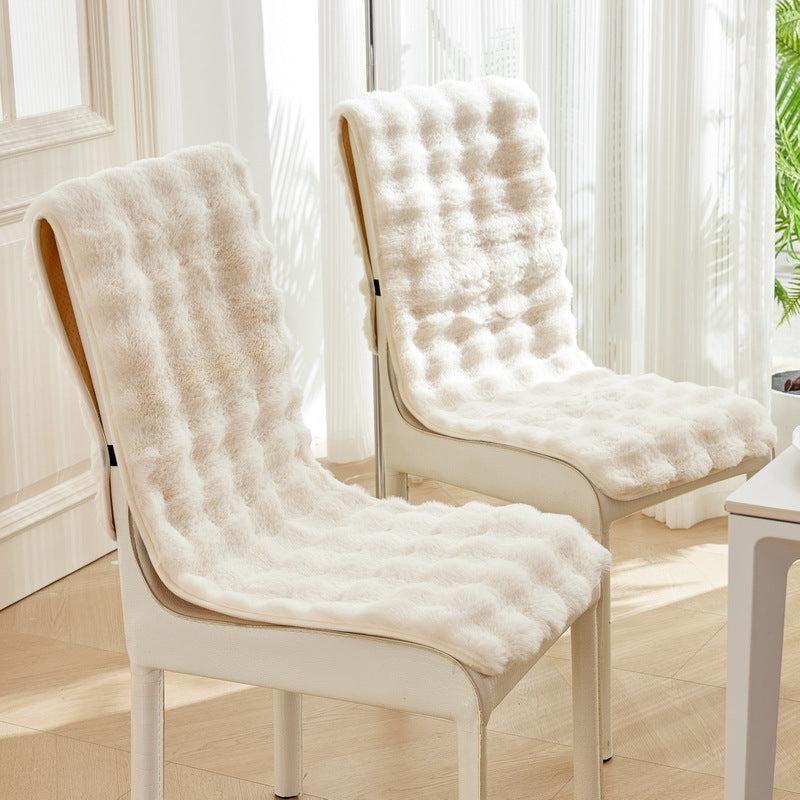 Couvre-chaise moelleux antidérapant en polaire douce Casaharmony