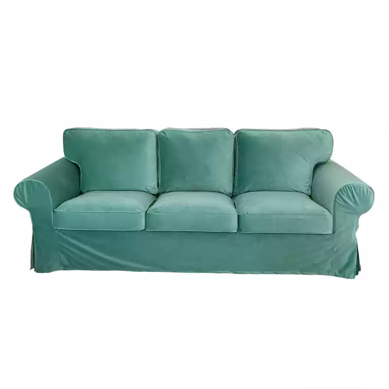 Housse canapé IKEA EKTORP luxe haut de gamme velours émeraude