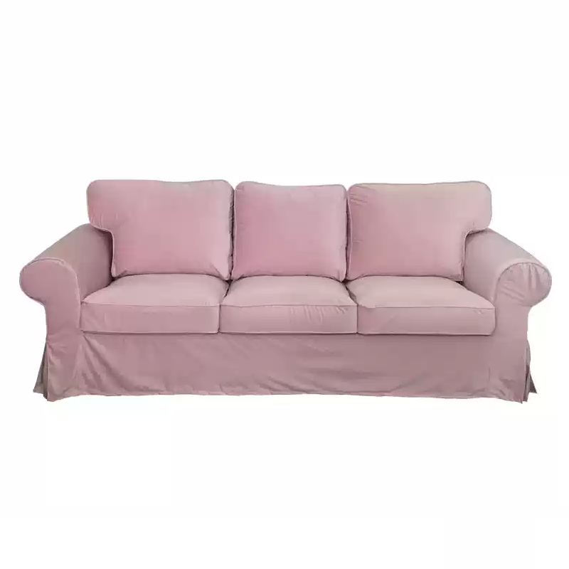 Housse canapé IKEA EKTORP luxe haut de gamme velours rose