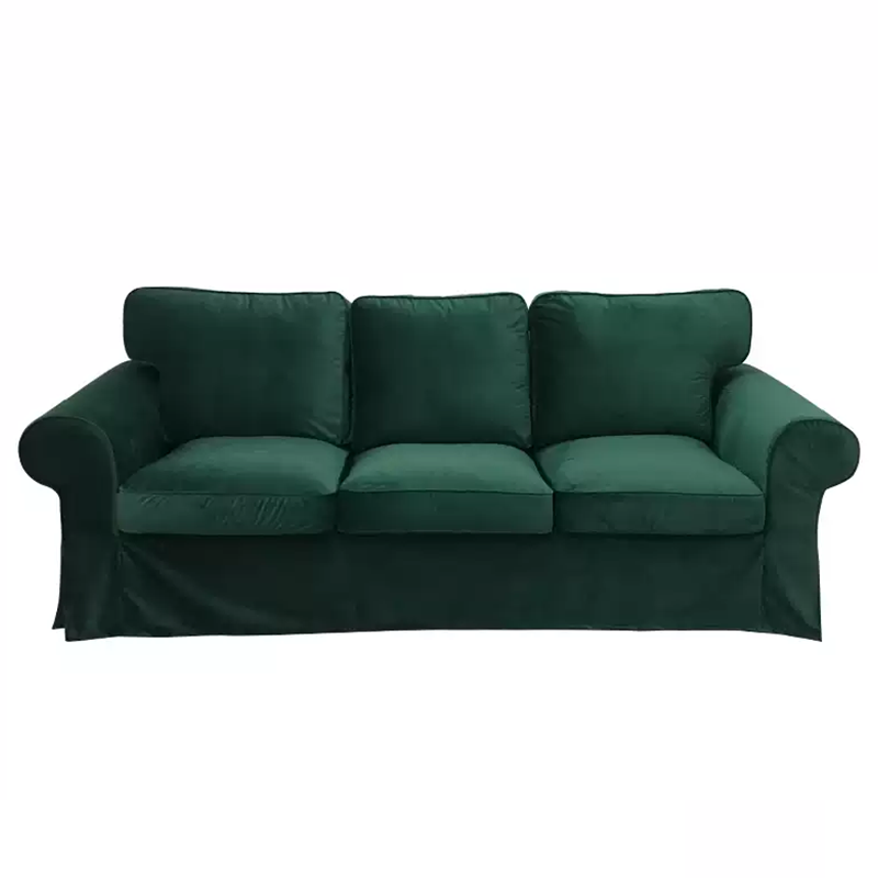 Housse canapé IKEA EKTORP luxe haut de gamme velours vert