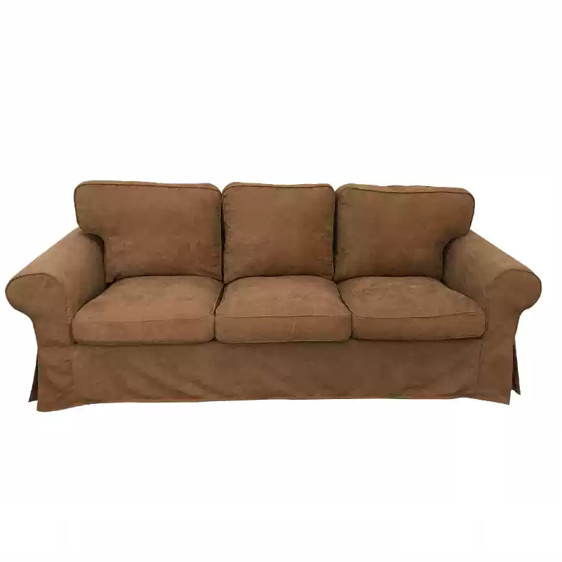 Housse canapé IKEA EKTORP velours strié renforcé café