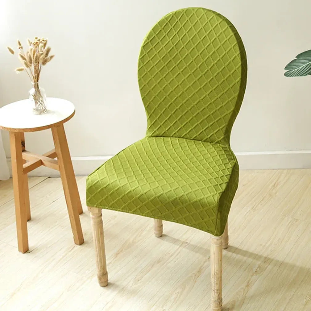 Housse de chaise baroque extensible anti griffes vert