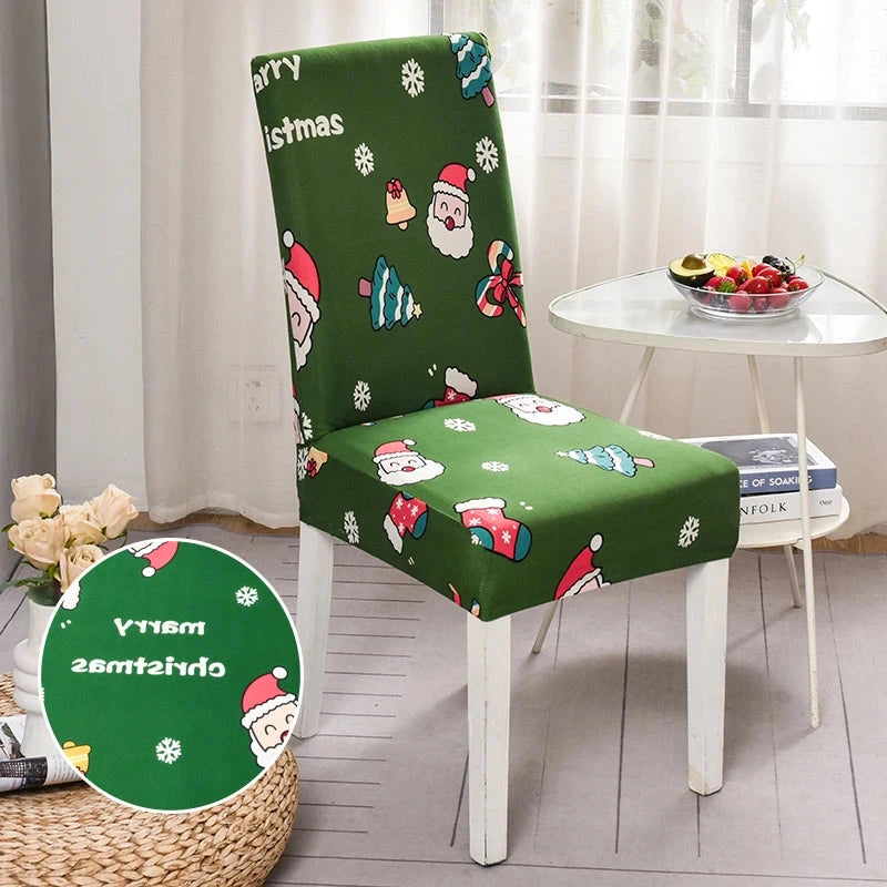 Housse de chaise de salle à manger spécial noël motif 18