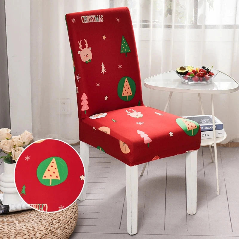 Housse de chaise de salle à manger spécial noël motif 20