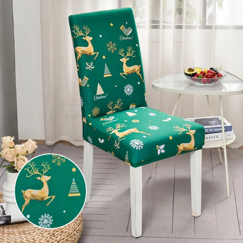 Housse de chaise de salle à manger spécial noël motif 23