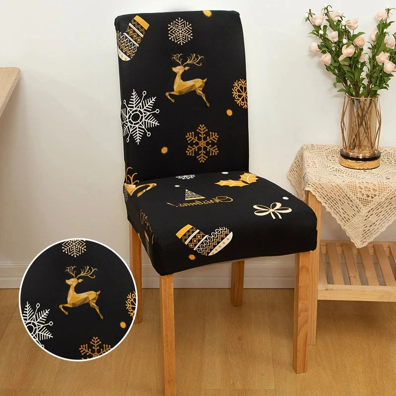 Housse de chaise de salle à manger spécial noël motif 24
