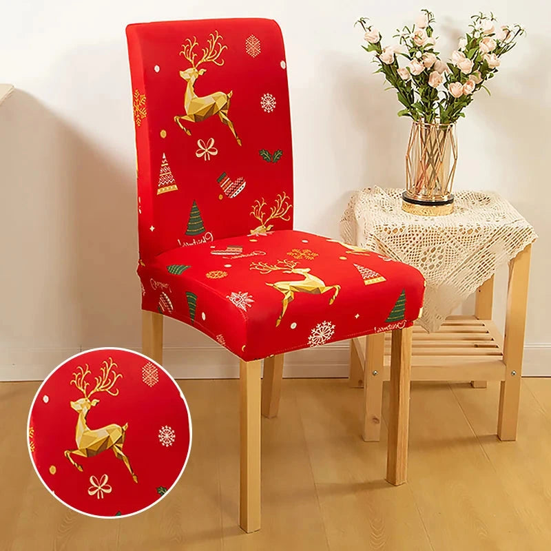 Housse de chaise de salle à manger spécial noël motif 25
