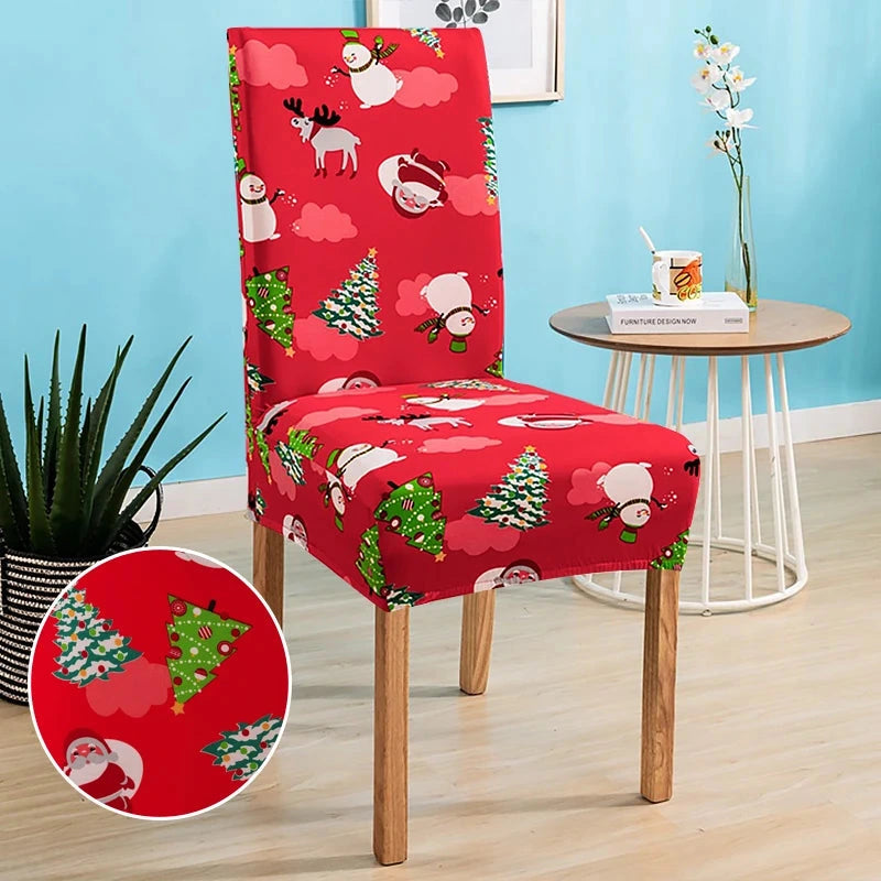 Housse de chaise de salle à manger spécial noël motif 26