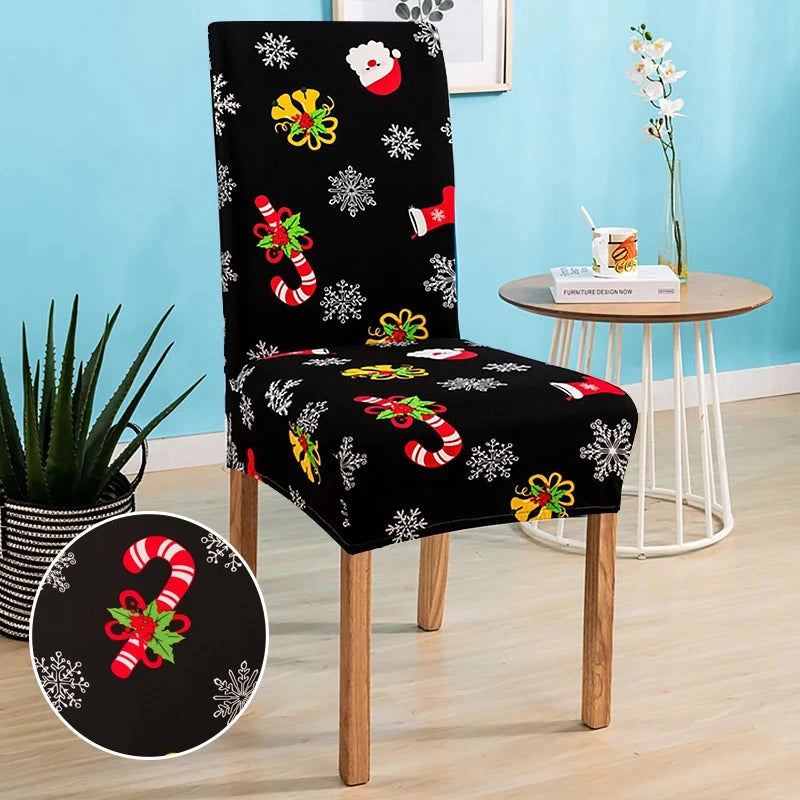 Housse de chaise de salle à manger spécial noël motif 27