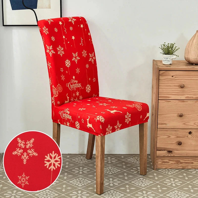 Housse de chaise de salle à manger spécial noël motif 9