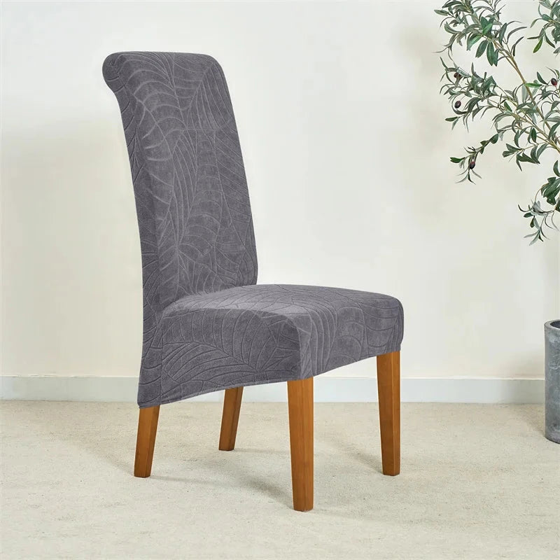 Housse de chaise haute imperméable hibiscus gris