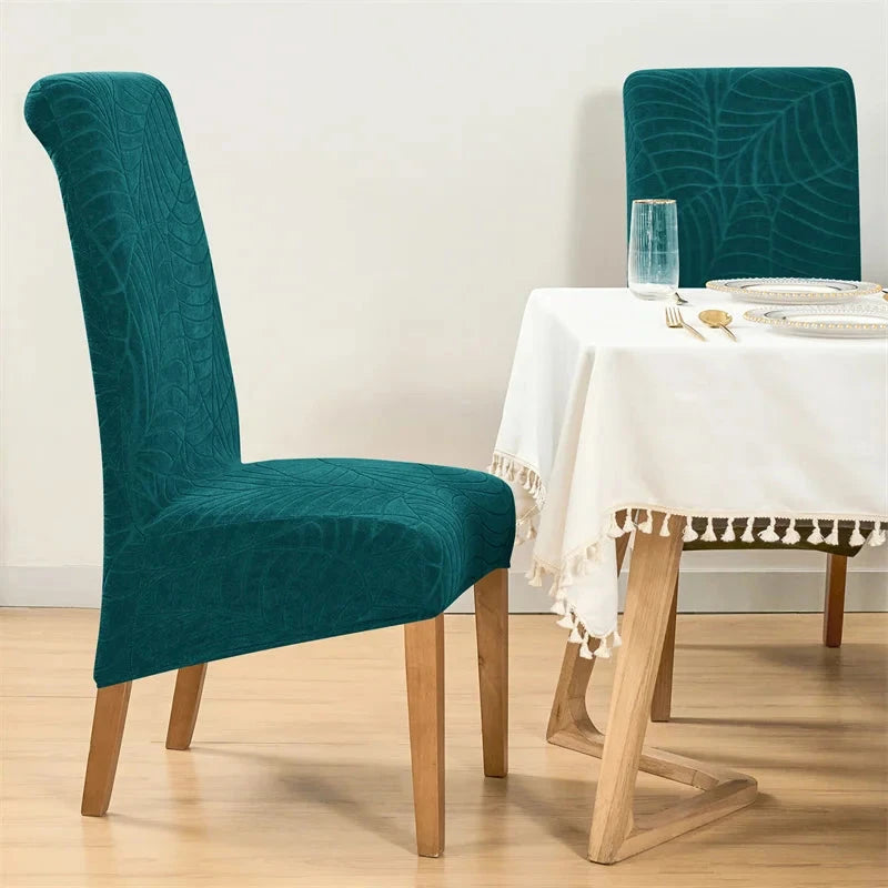 Housse de chaise haute imperméable hibiscus turquoise