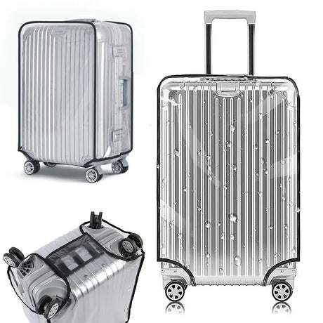 Housse de protection pour valise à roulette transparente et imperméable
