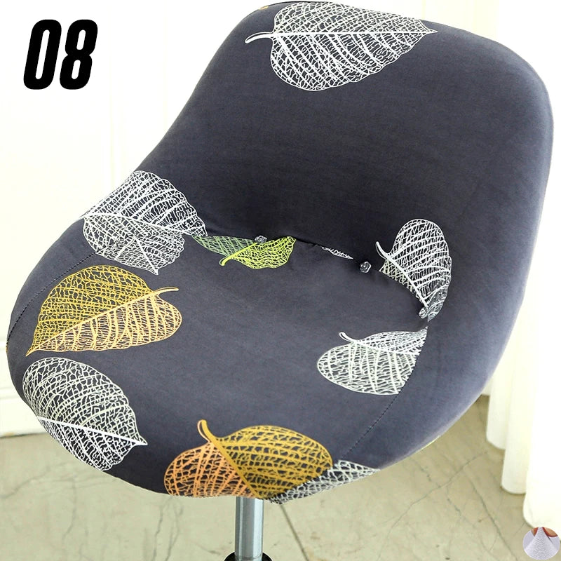 Housse extensible pour tabouret de bar coque motif 8