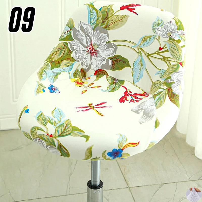 Housse extensible pour tabouret de bar coque motif 9