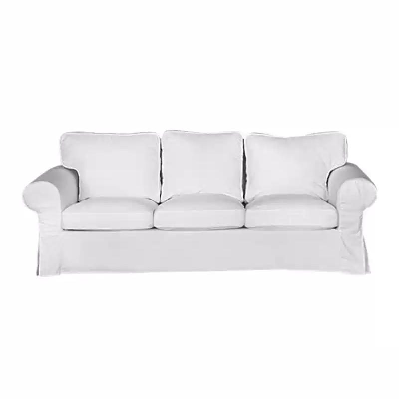 Housse pour canapé IKEA EKTORP 3 places pur coton blanc