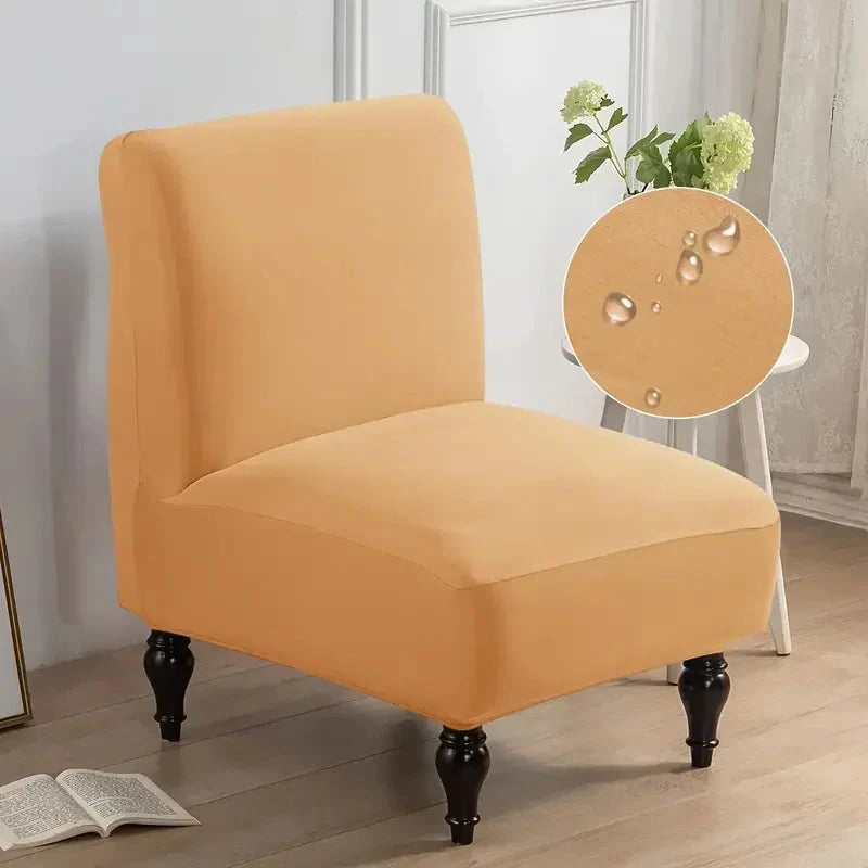 Housse pour chauffeuse lycra imperméable crème