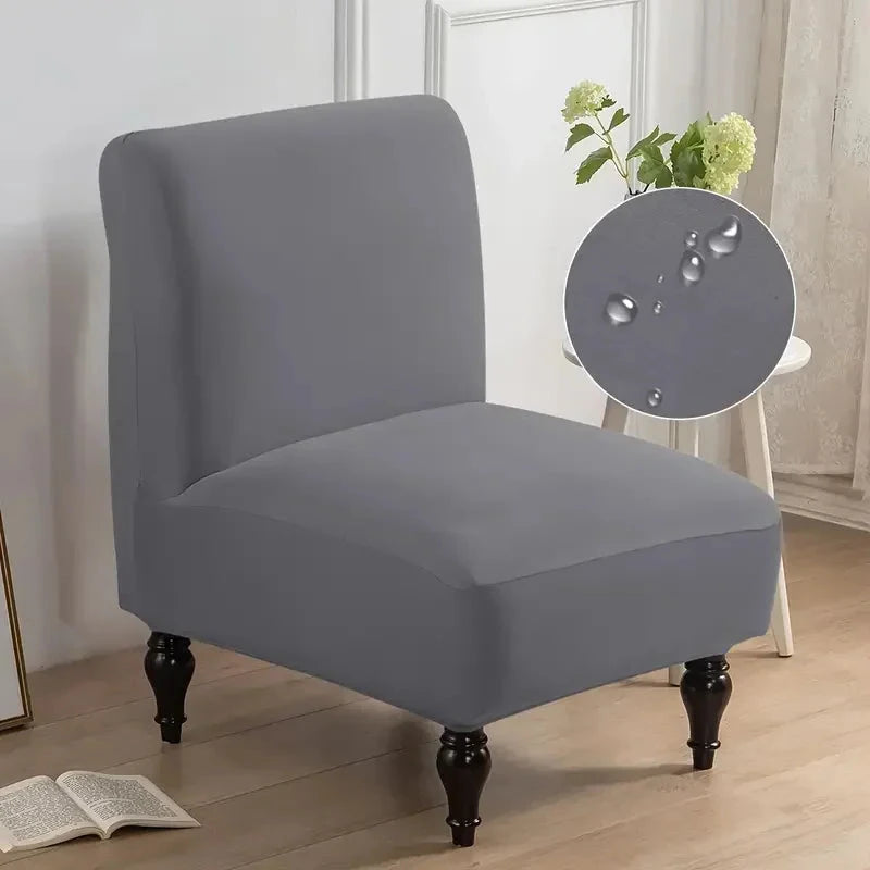 Housse pour chauffeuse lycra imperméable gris clair