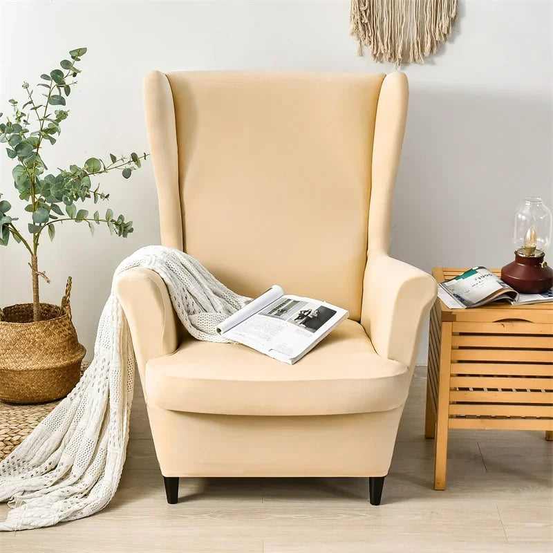 Housse pour fauteuil IKEA Strandmon lycra beige