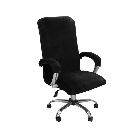 Housse pour fauteuil de bureau pur velours noir