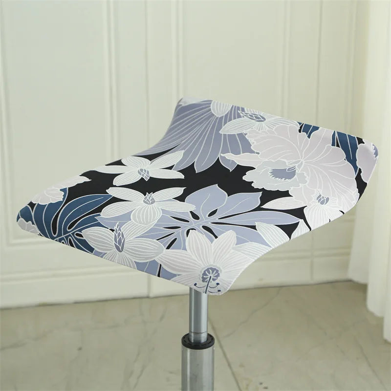 Housse pour tabouret de bar plat sans dossier 14