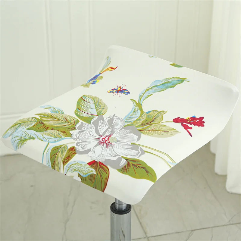 Housse pour tabouret de bar plat sans dossier 19