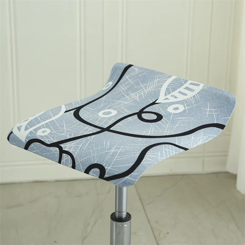 Housse pour tabouret de bar plat sans dossier