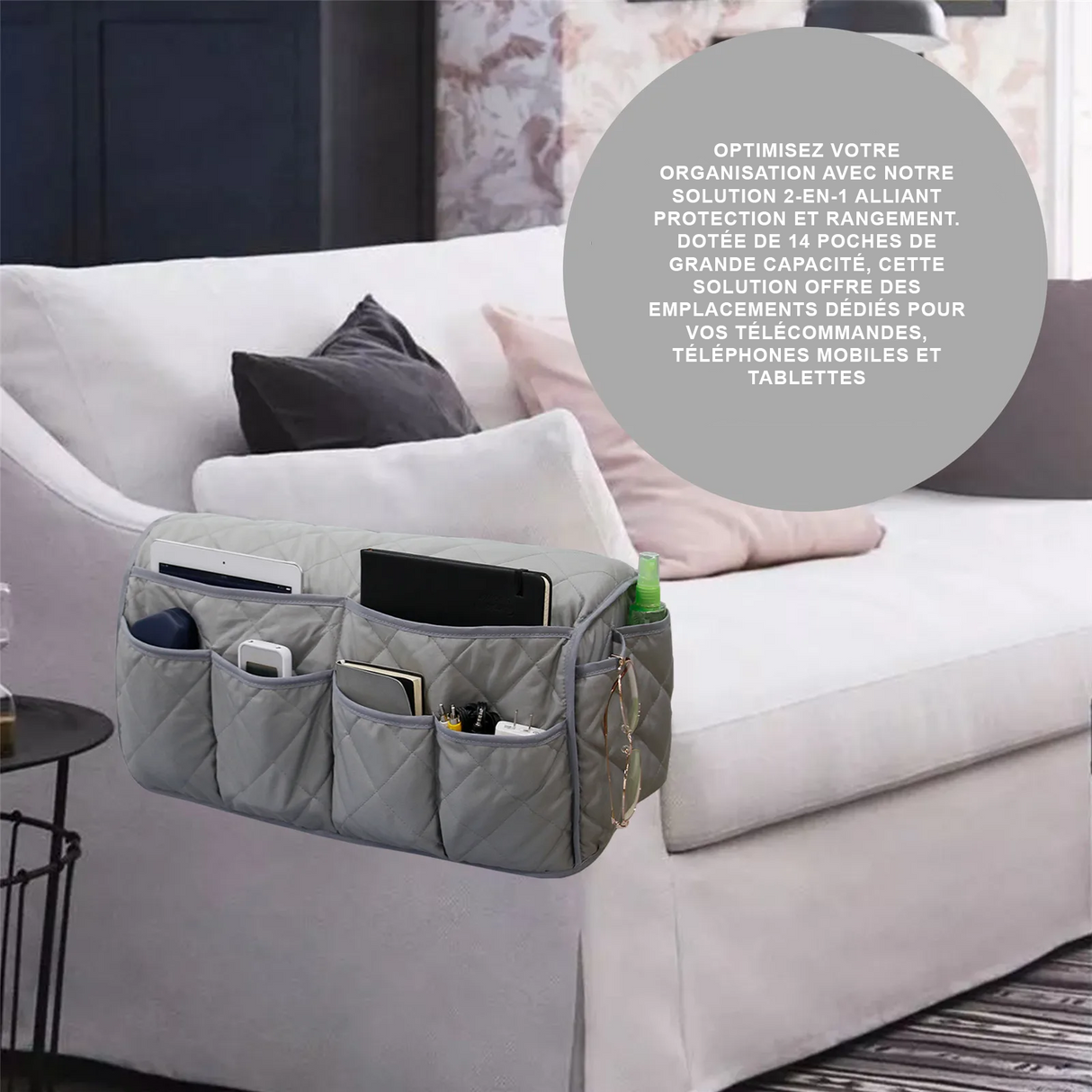 housse accoudoir canapé fauteuil imperméable