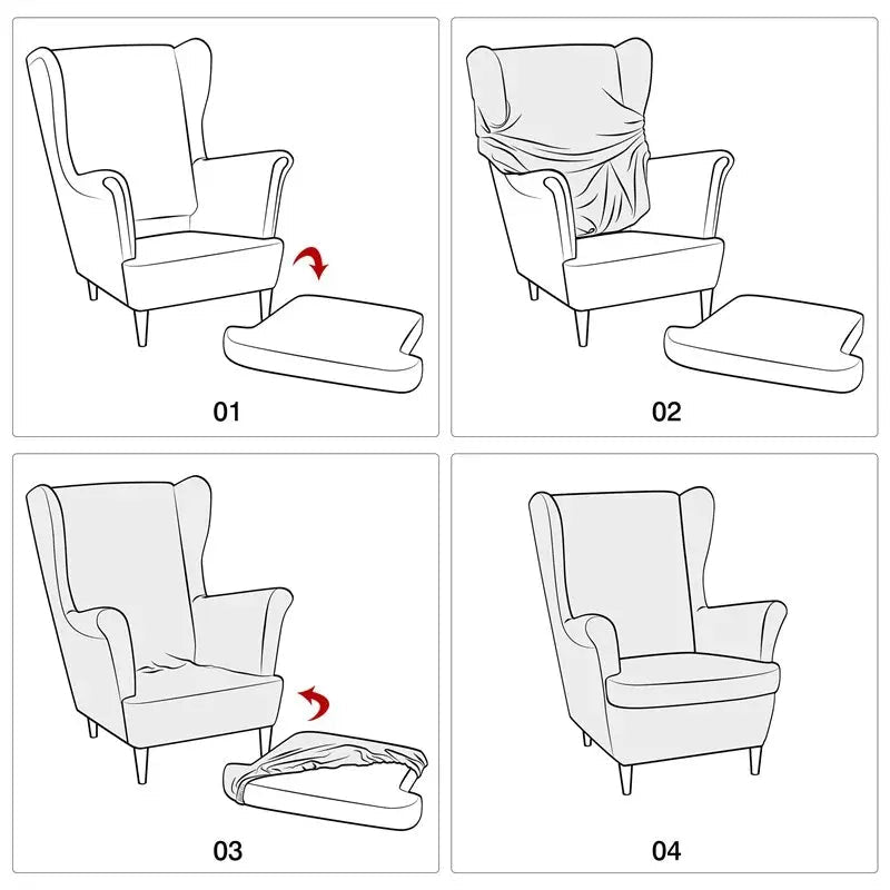 mode d'emploi Housses pour fauteuil IKEA STRANDMON