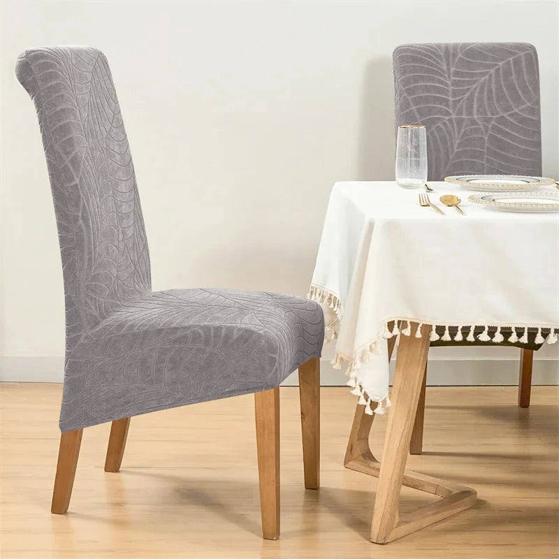 Housses de chaise haute imperméable gris clair