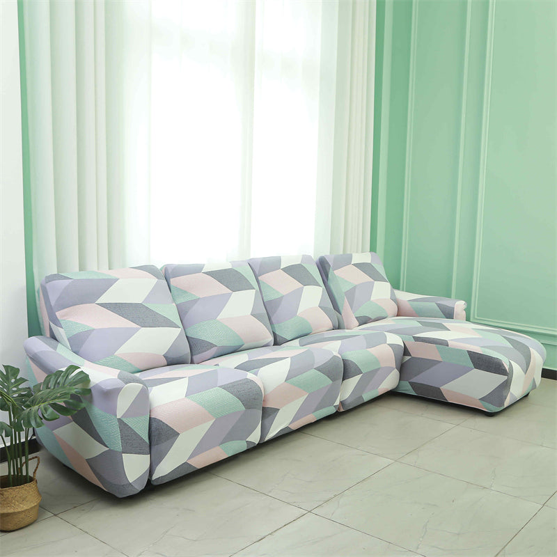 Housses pour canapé d'angle relax inclinable avec méridienne motif 9