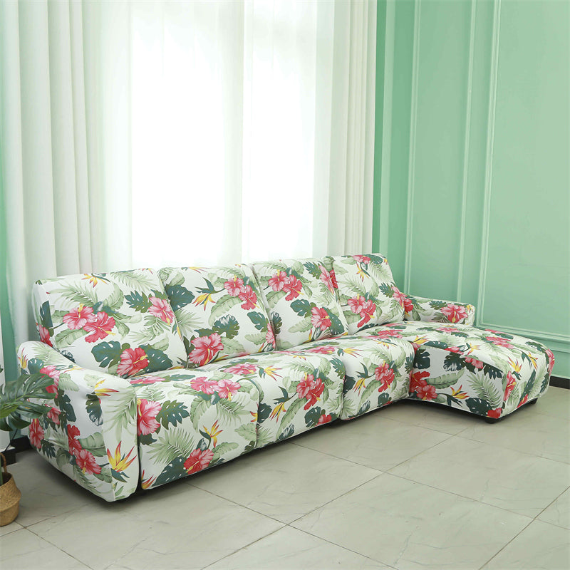 Housses pour canapé d'angle relax inclinable avec méridienne motif 3