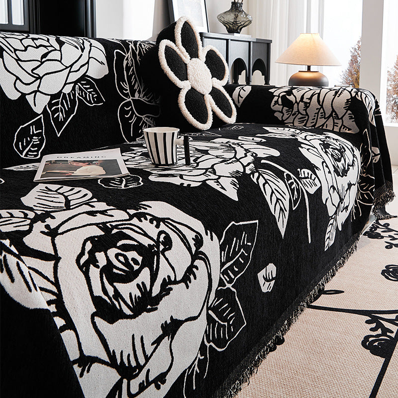 Jeté de canapé grande taille double face anti griffes