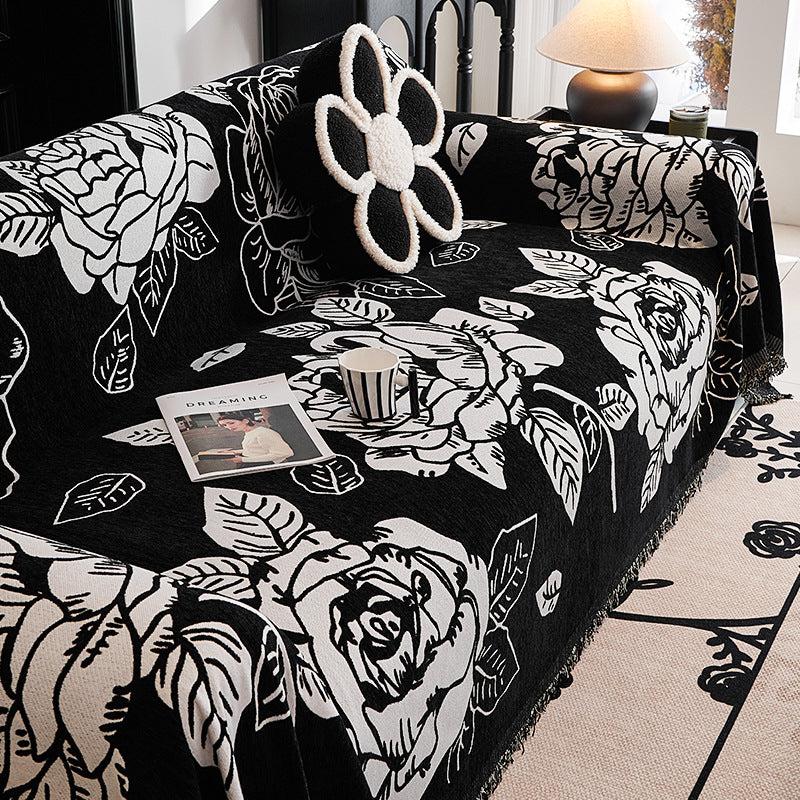 Jeté de canapé grande taille double face anti griffes