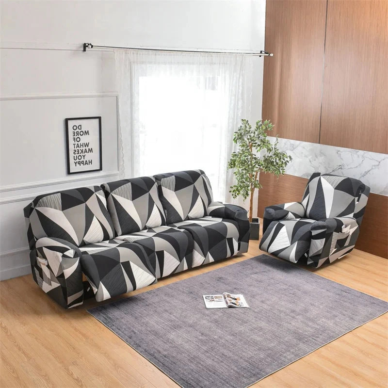 Housse pour fauteuil et canapé relax inclinable 1/2/3 places - Harmony 8 motifs
