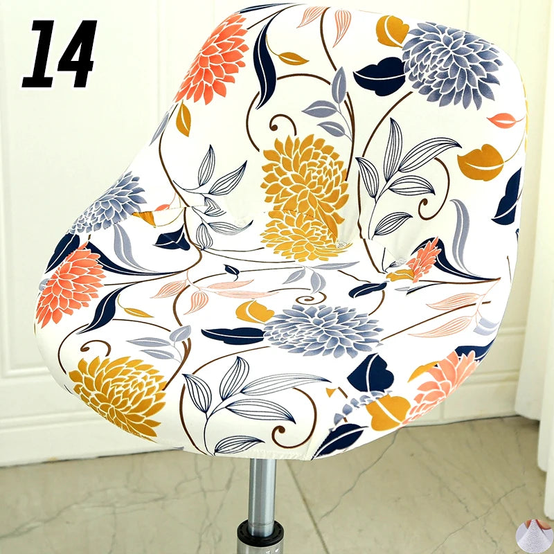 Housse extensible pour tabouret de bar coque motif 14