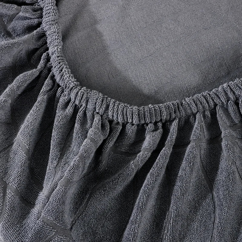 Tissu extensible imperméable hibiscus gris