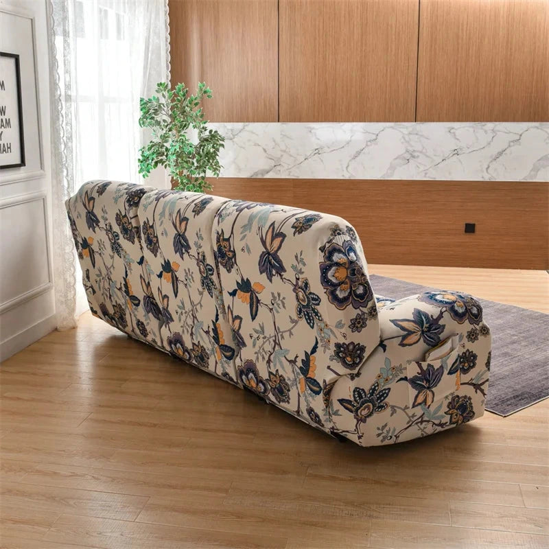 Housse pour fauteuil et canapé relax inclinable 1/2/3 places - Harmony 8 motifs