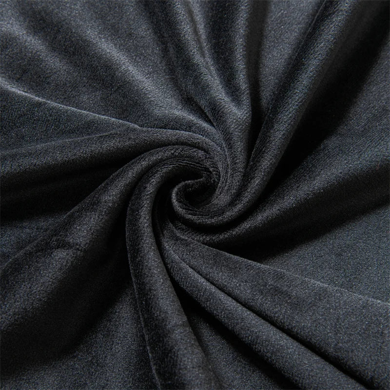 tissu extensible velours noir